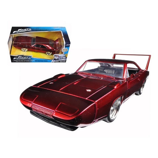 Endgame 1969 Dodge Charger Daytona Red Fast & Furious 7 Movie 1-24 Diecast Model Car EN273400 - main